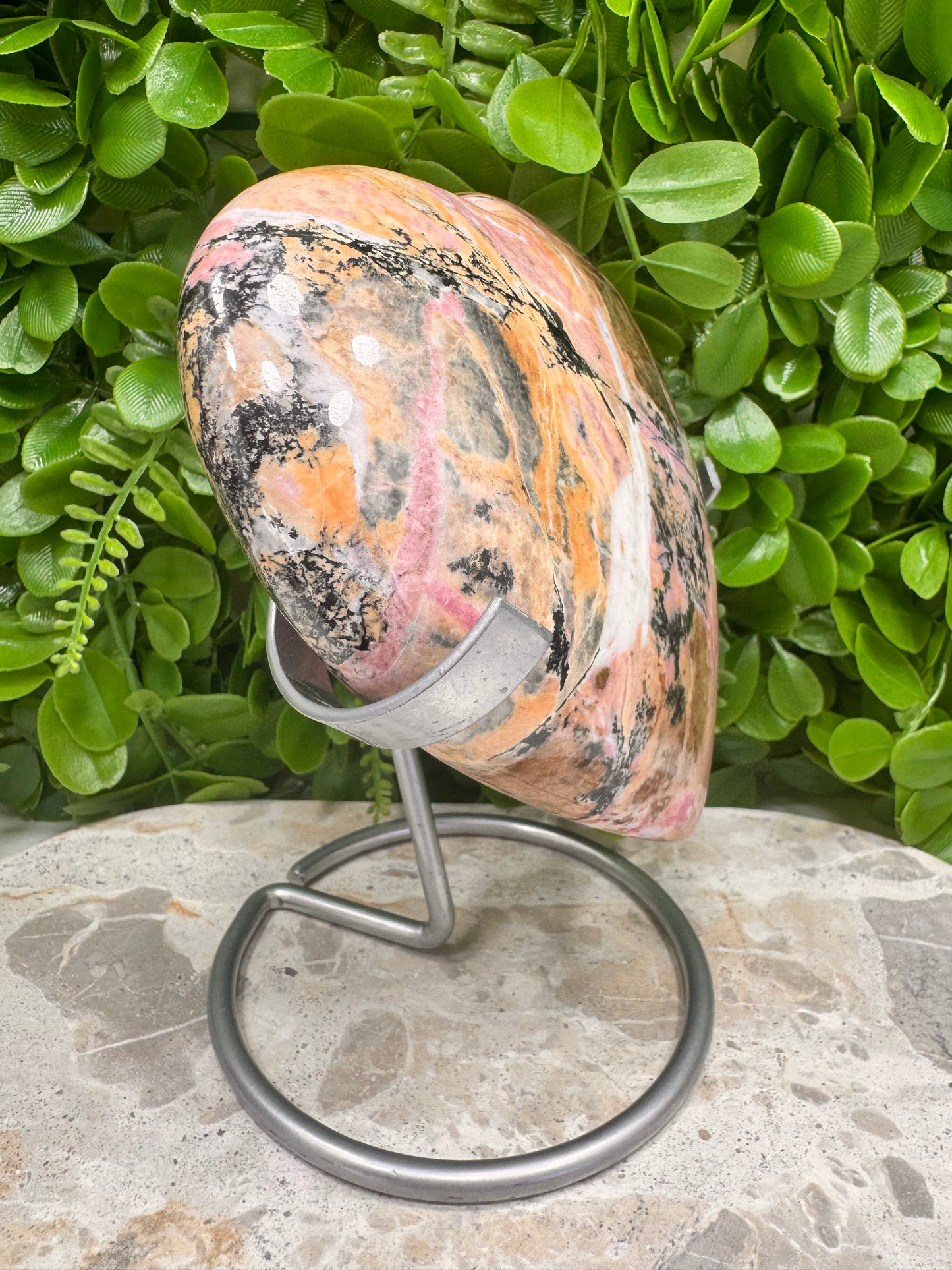 Rhodonite Heart 1272g