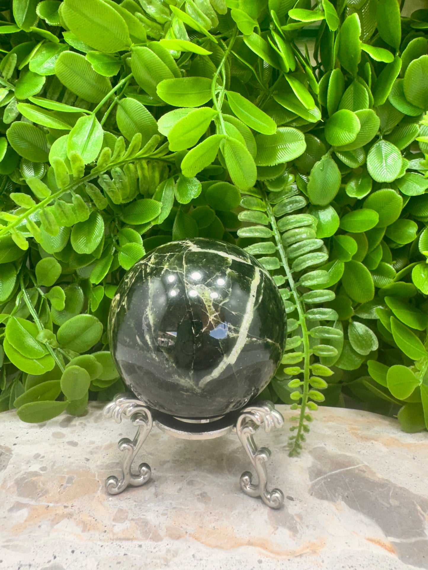 Nephrite Jade Sphere 498g