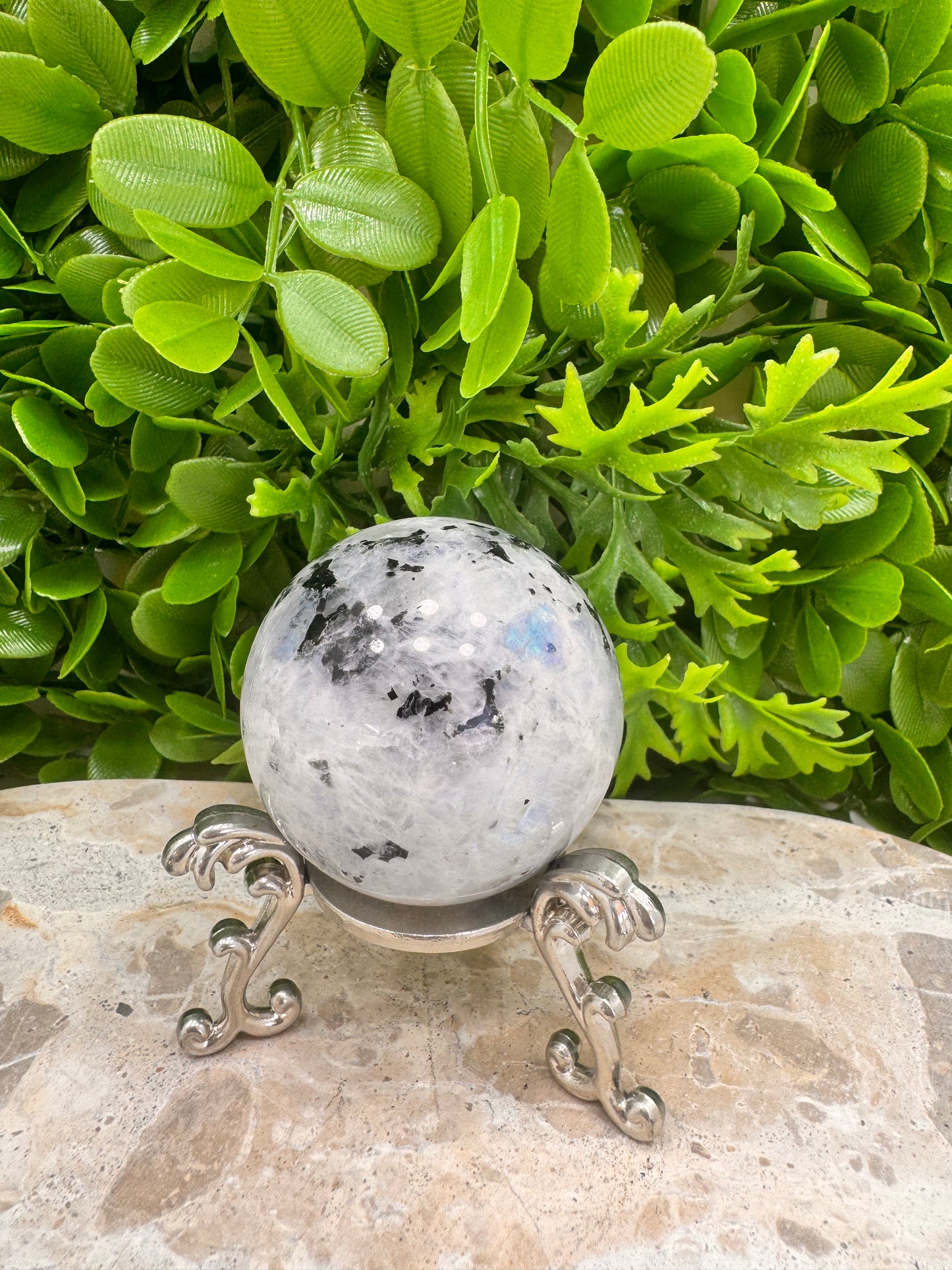 Rainbow Moonstone Sphere 226g
