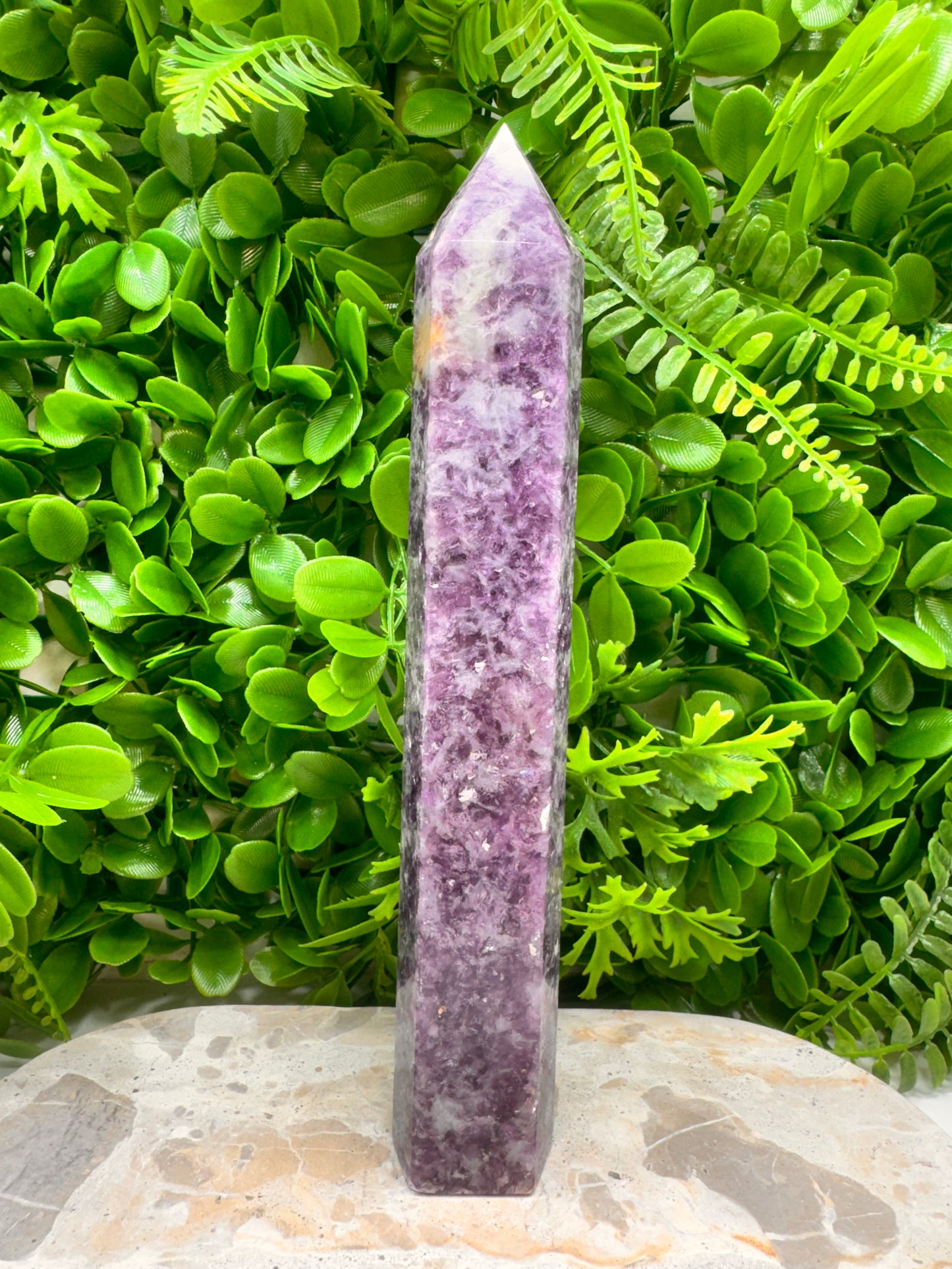Lepidolite/ Purple Mica Tower 658g