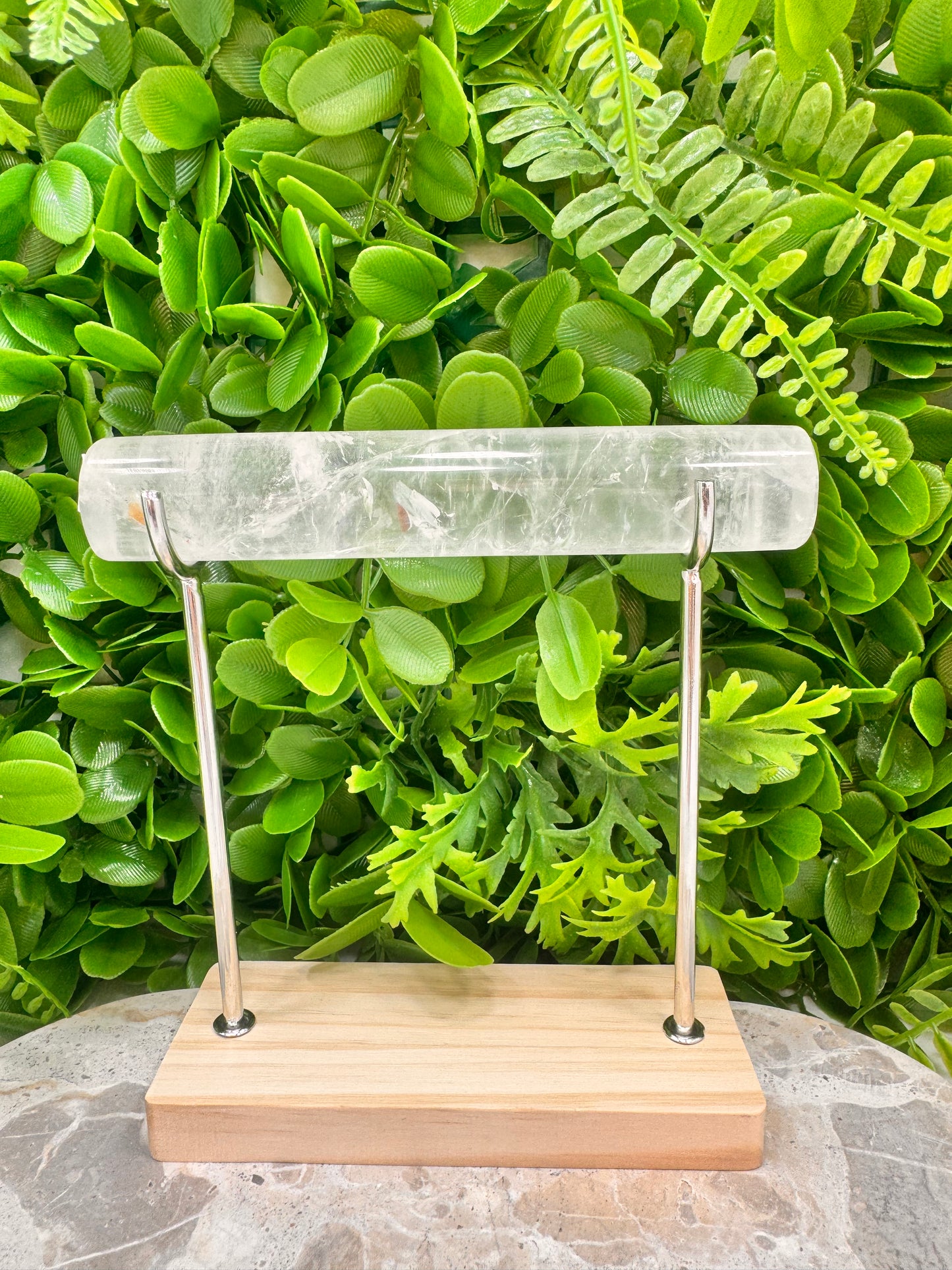 Clear Quartz Cylinder & Stand 214g