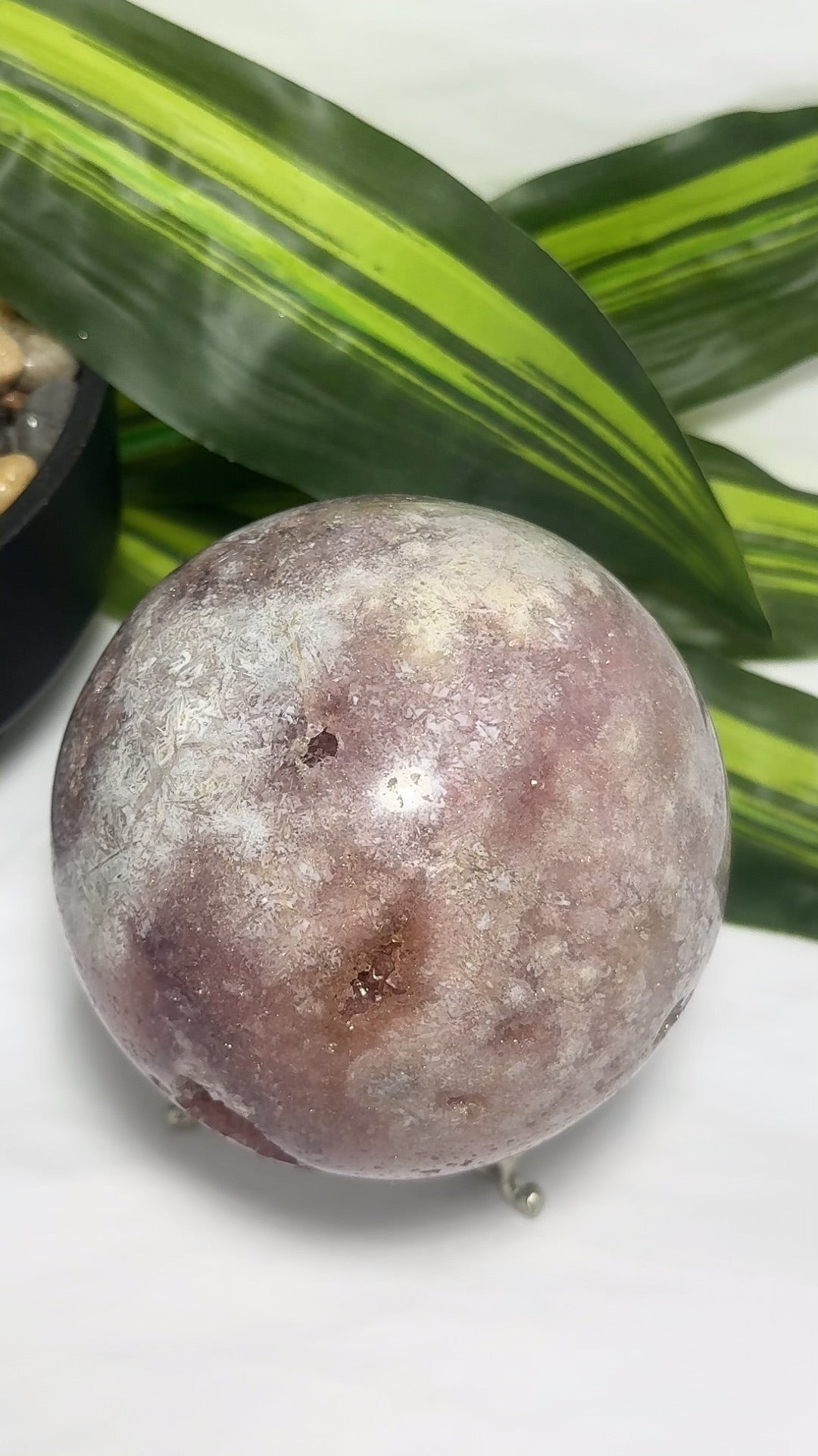 Pink Amethyst Sphere1496g