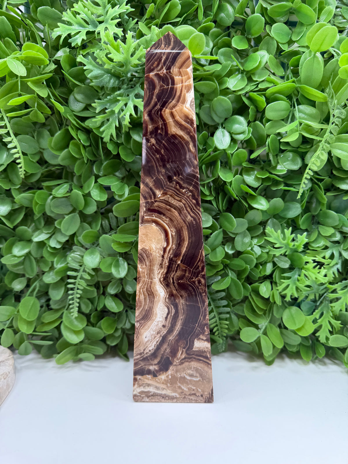 Chocolate Calcite Tower | Grounding • Emotional Balance • Inner Strength