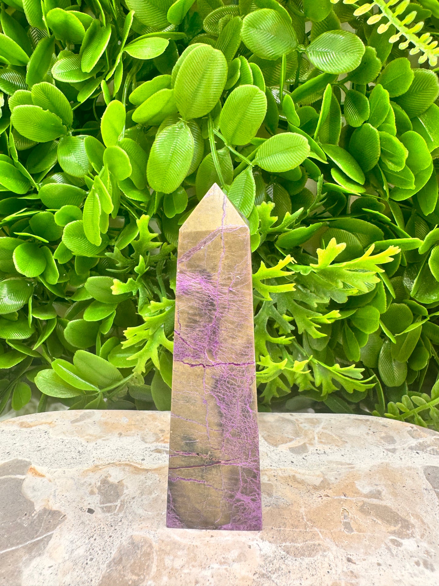 Stichtite With Serpentine Tower 126g