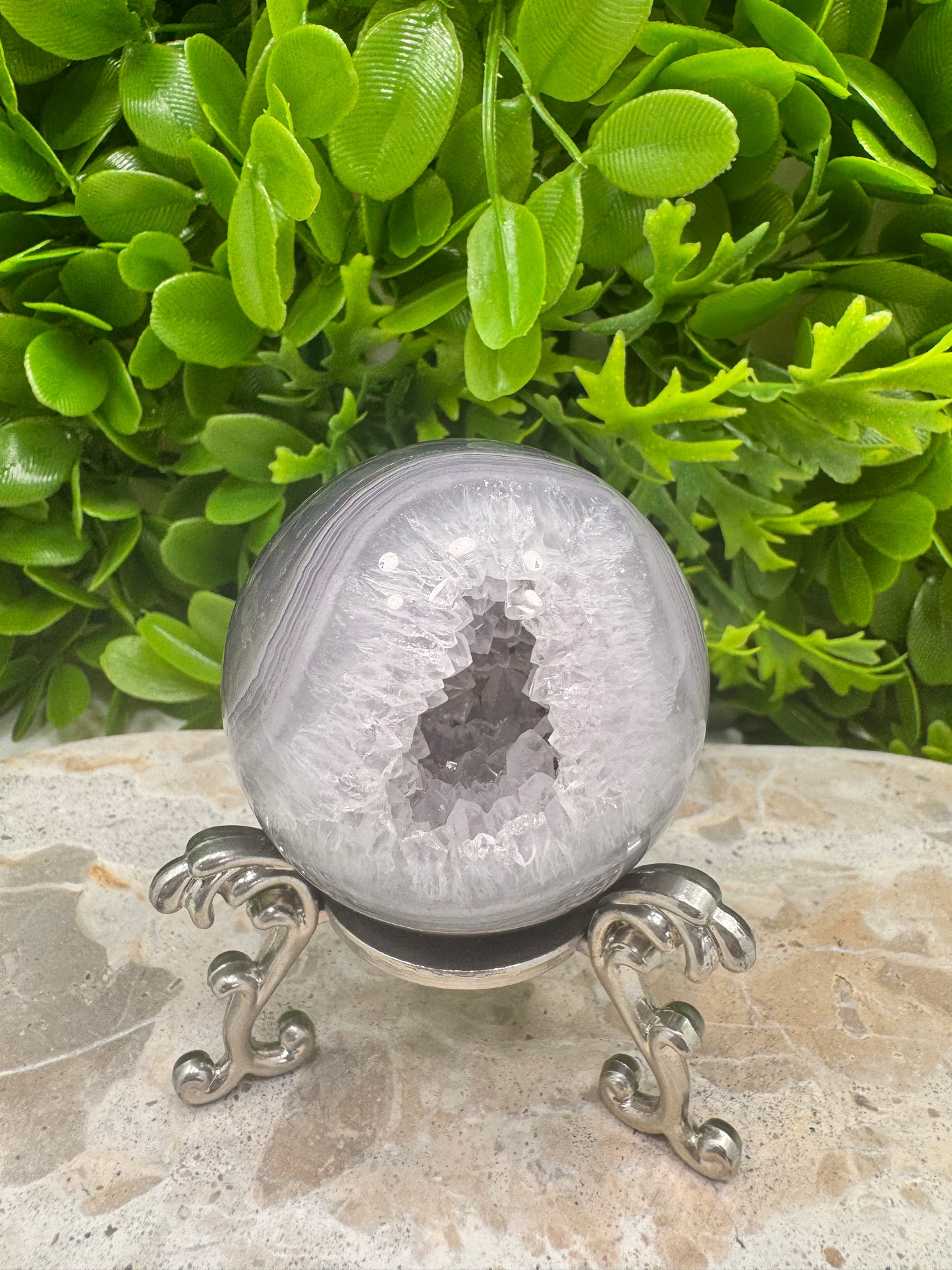 Druzy Agate Sphere 254g