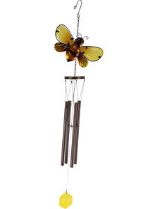 Metal/Glass Bee Wind Chime