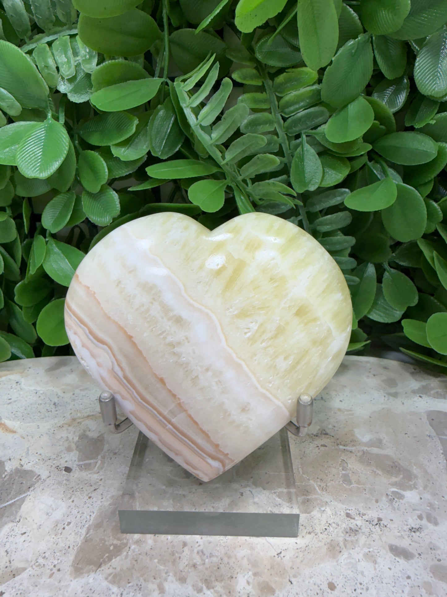 Pineapple Calcite Heart 192g