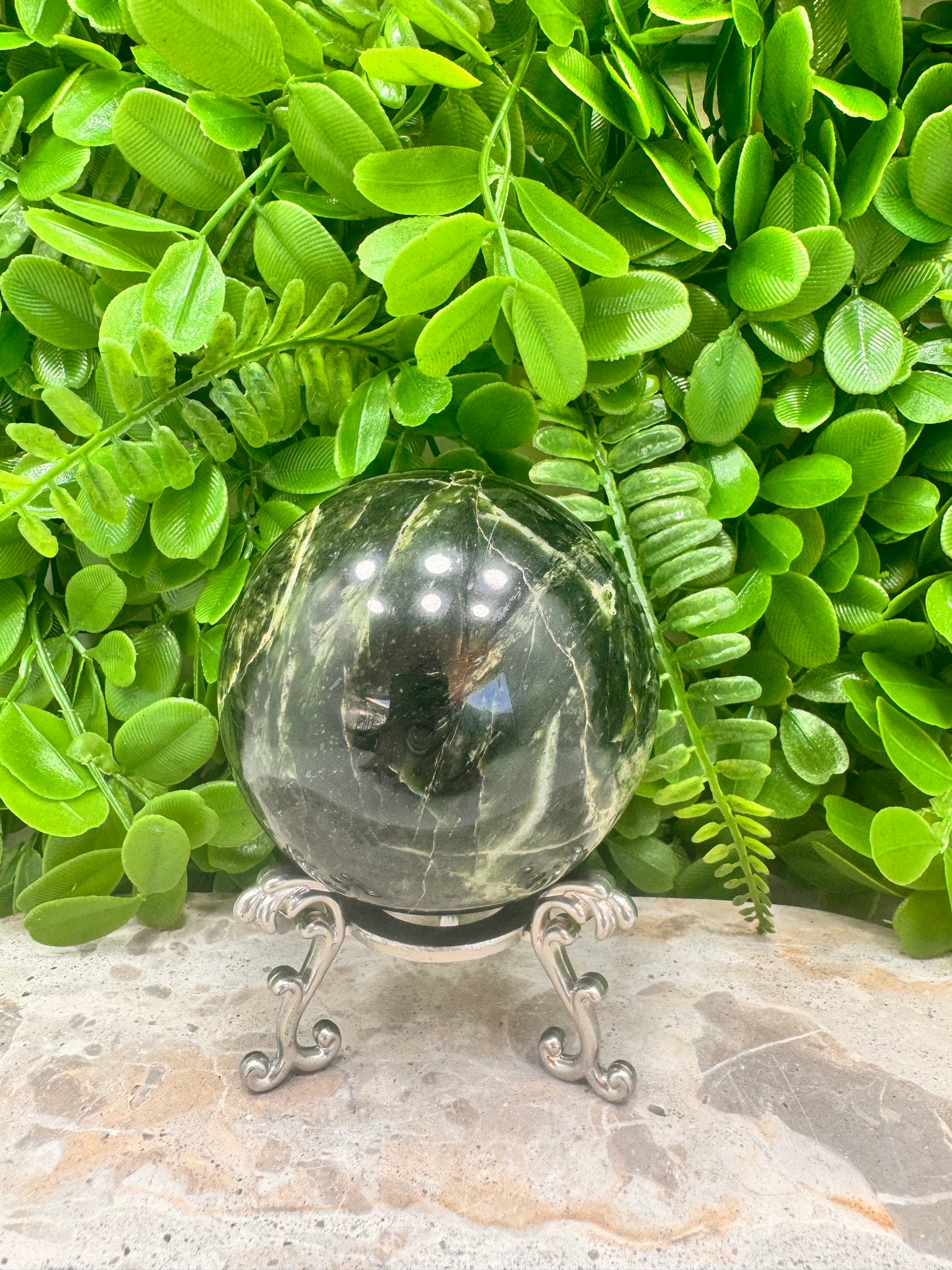 Nephrite Jade Sphere 670g
