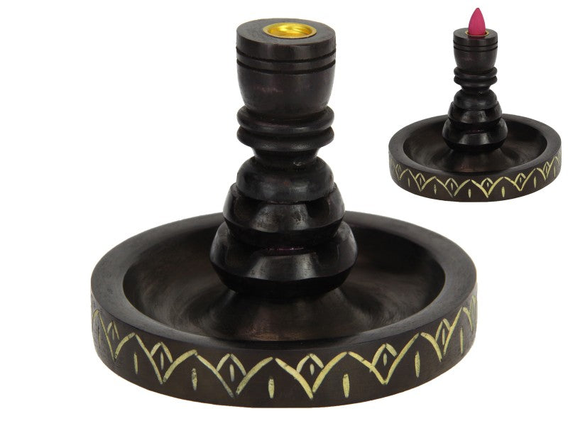 Black Mango Wood Backflow Burner