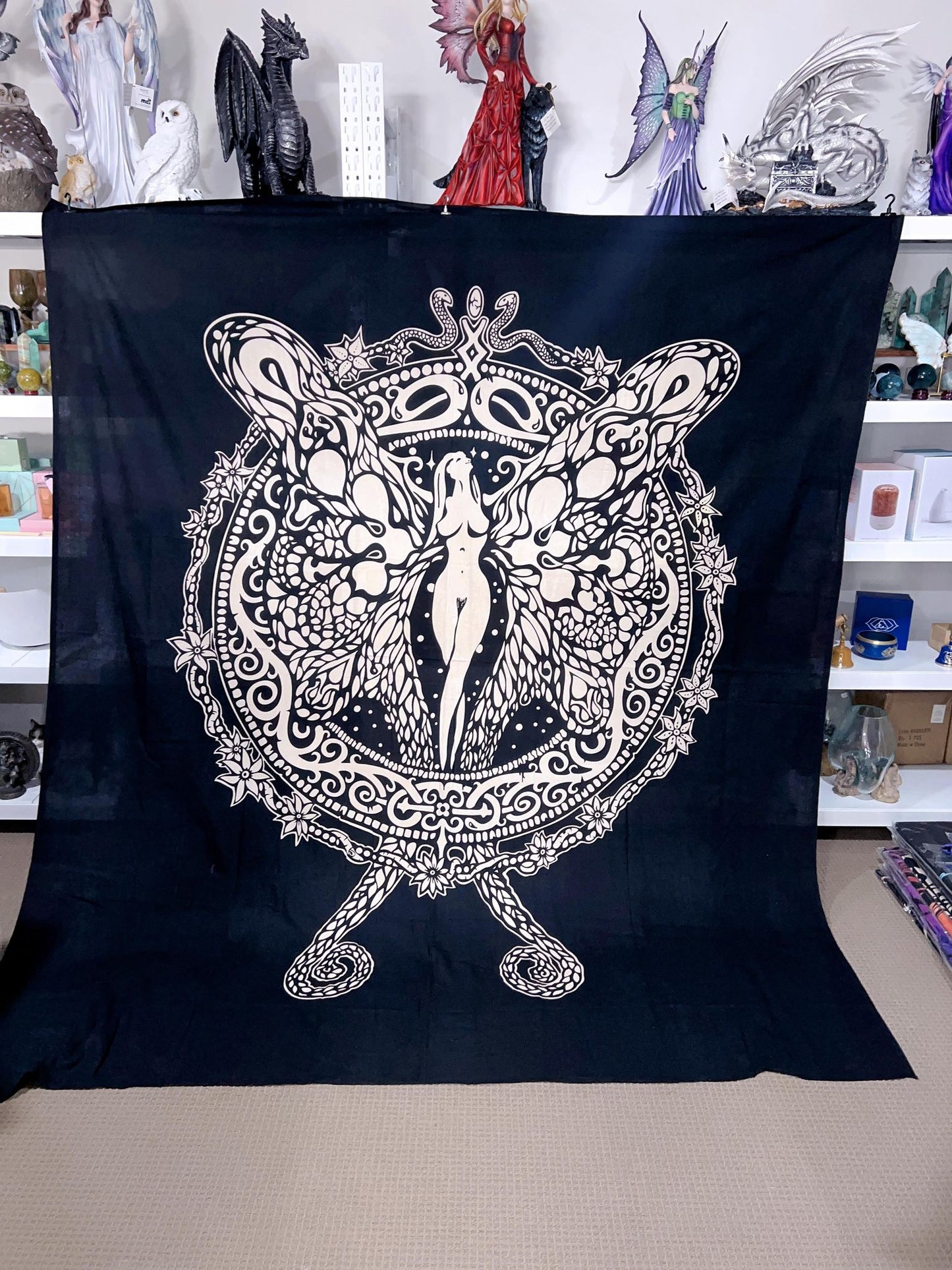 Black & White Fairy Butterfly Throw