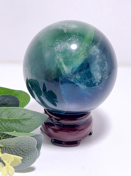 Blue Fluorite Sphere 524G