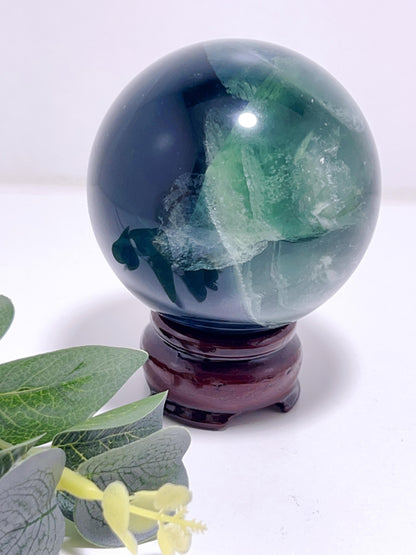 Blue Fluorite Sphere 524G
