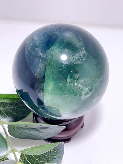 Blue Fluorite Sphere 524G