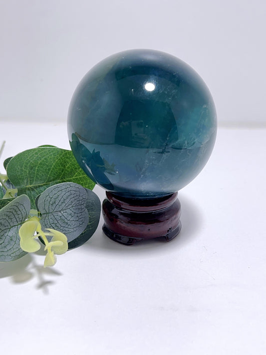 Blue Fluorite Sphere 567G