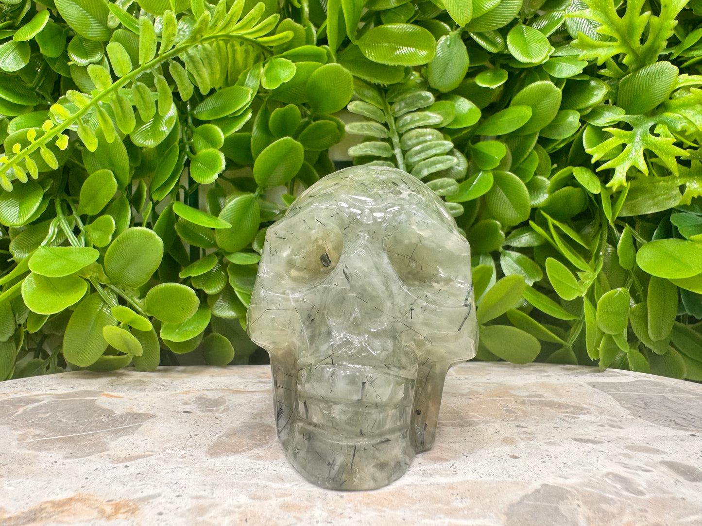 Prehnite Skull 482g