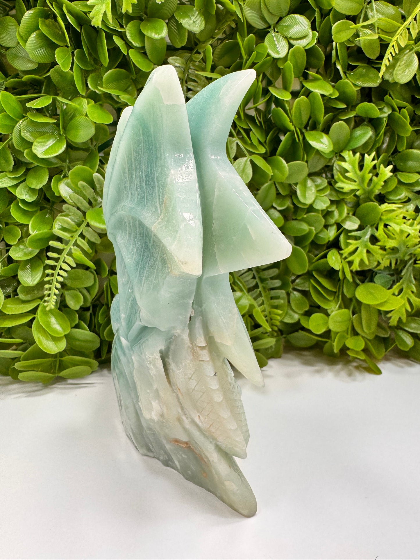 Blue Chalcedony Dragon 1862g