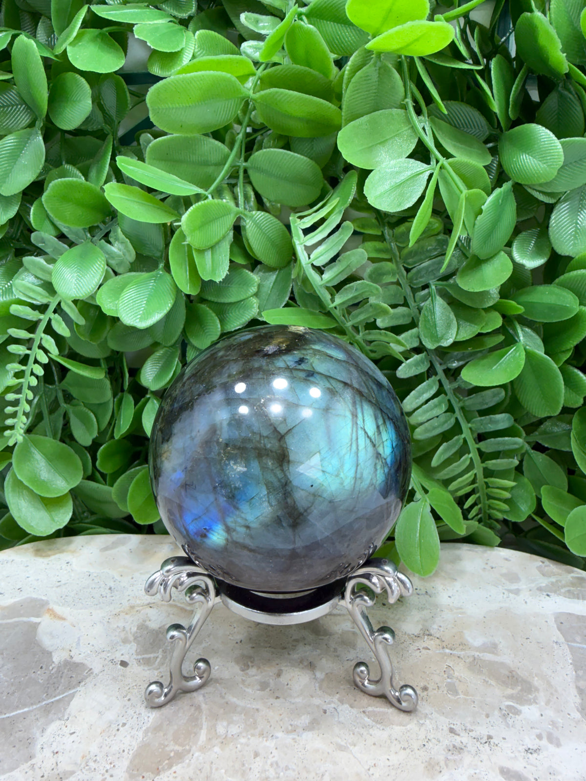 Labradorite Sphere | Protection • Intuition • Transformation