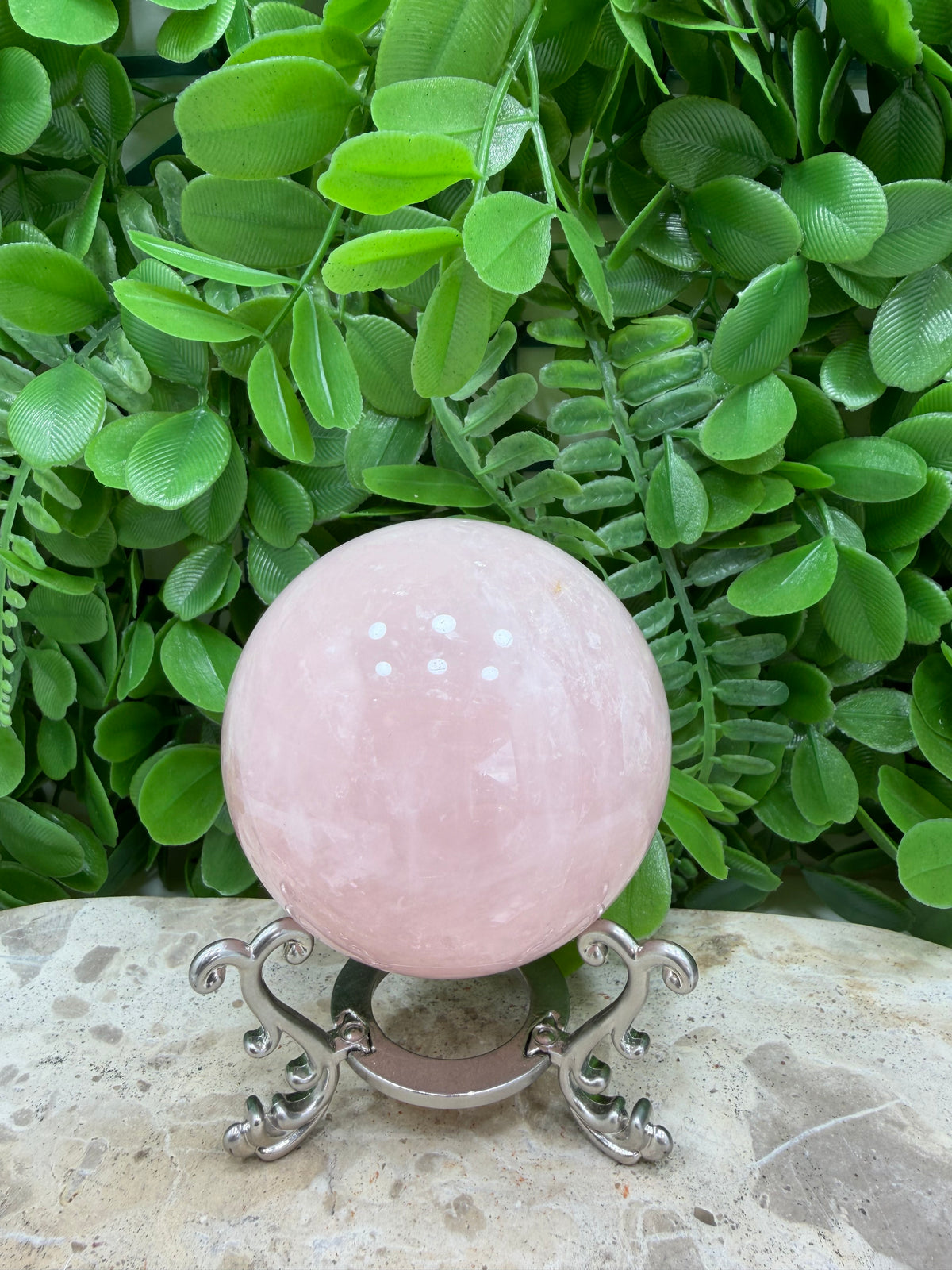 Rose Quartz Sphere | Love • Compassion • Healing