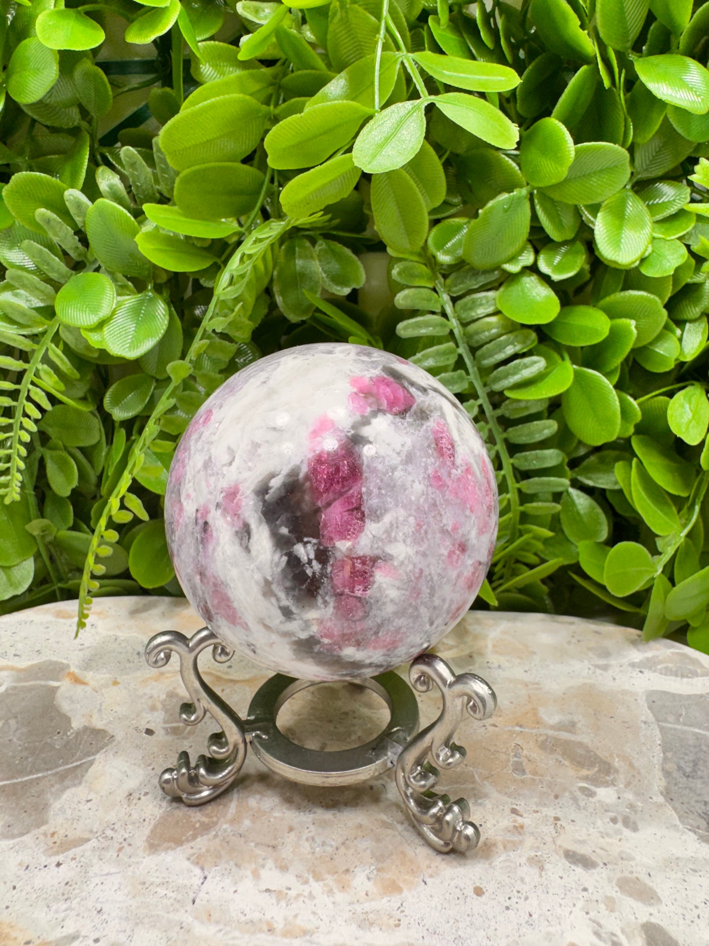 Pink Tourmaline Sphere 464g