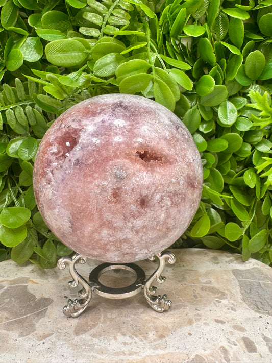 Pink Amethyst Sphere1496g