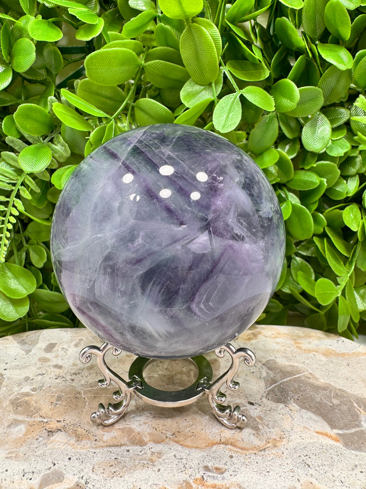 Fluorite Sphere 1342g