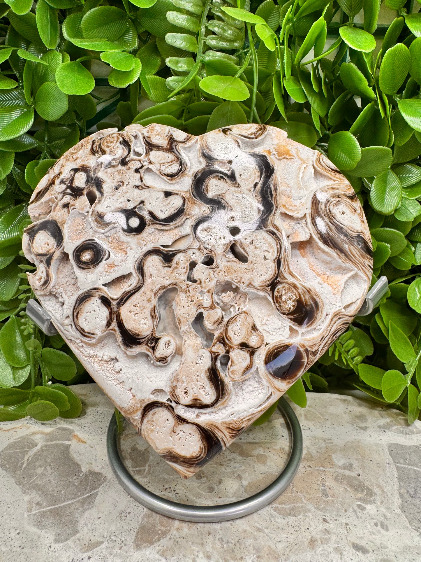 Chocolate Calcite Heart 610g