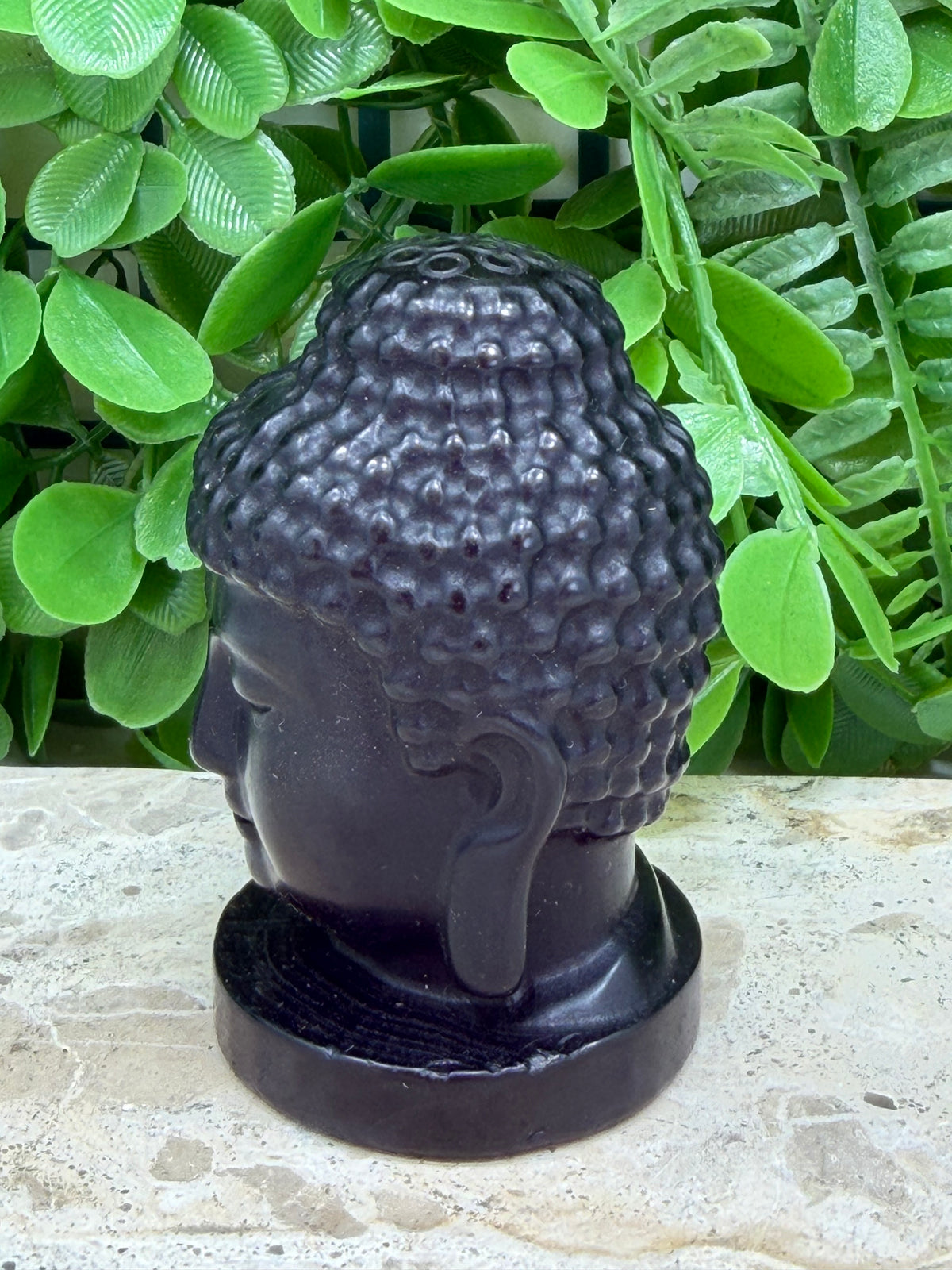 Black Obsidian Buddha Head 248g