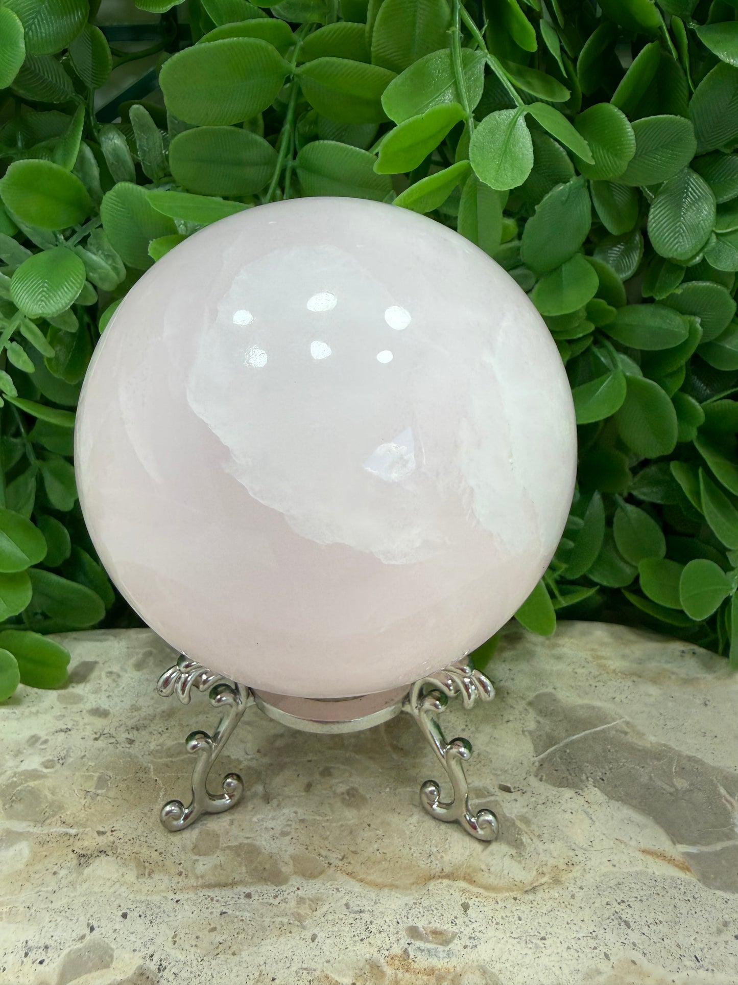 Pink Mangano Sphere UV 1268g
