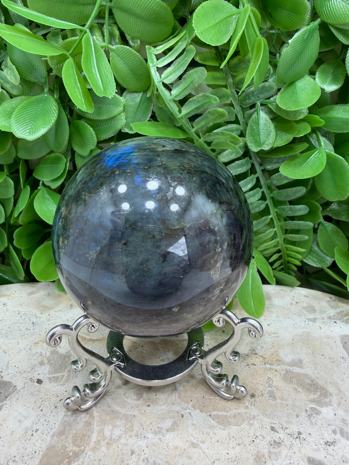 Labradorite Sphere | Protection • Intuition • Transformation