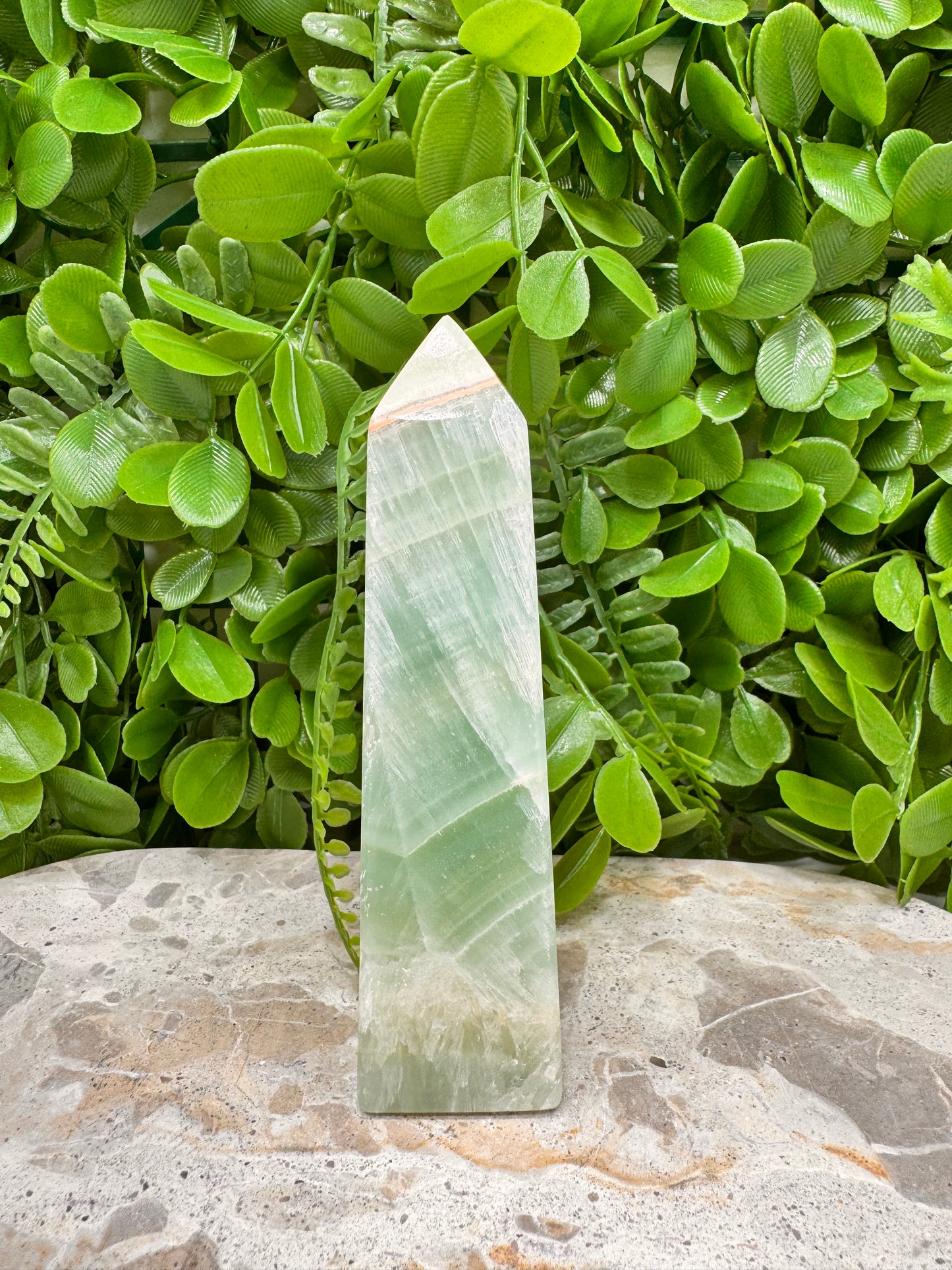Pistachio Calcite Tower 278g
