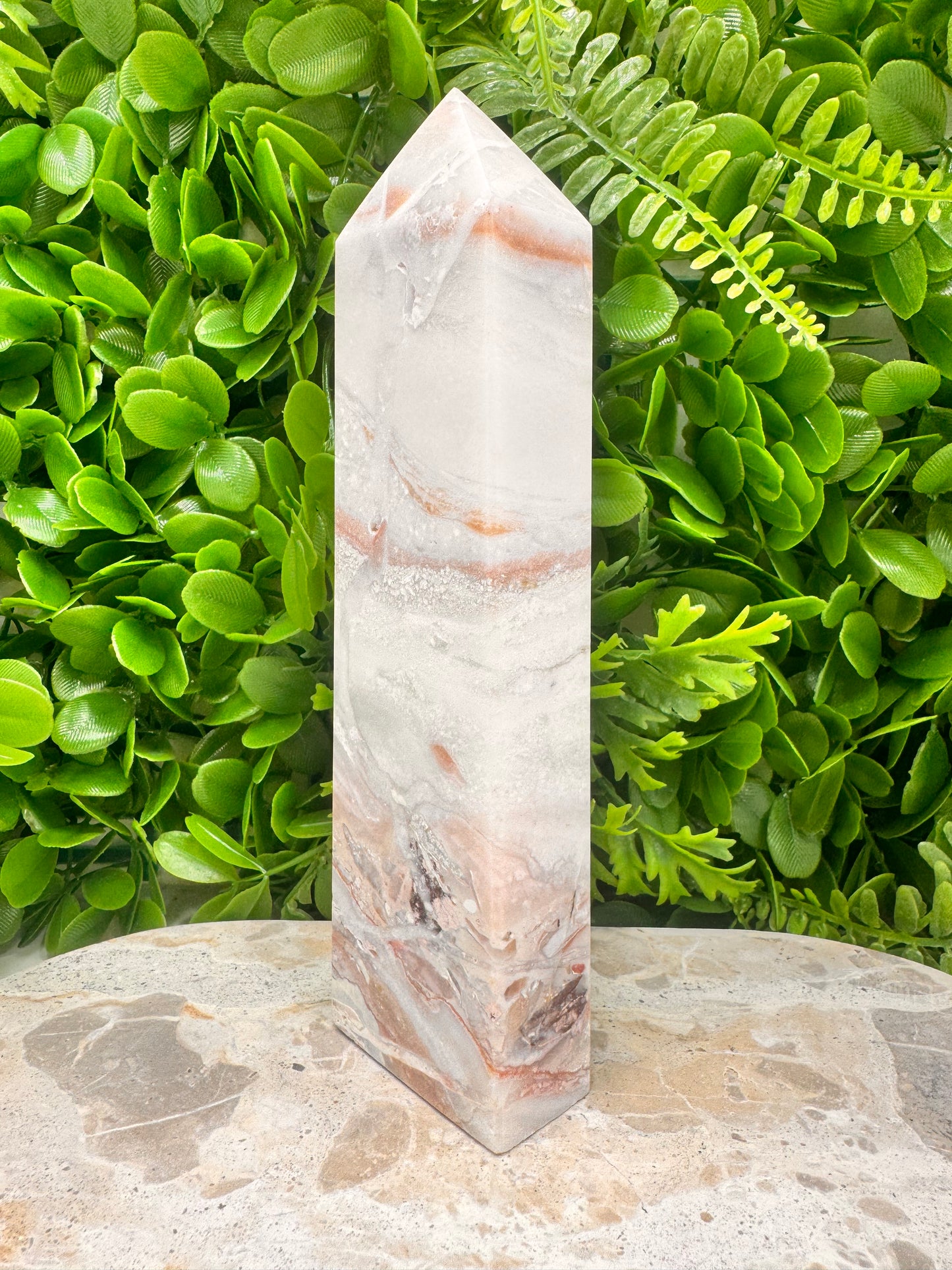 Pink Agate Tower 626g