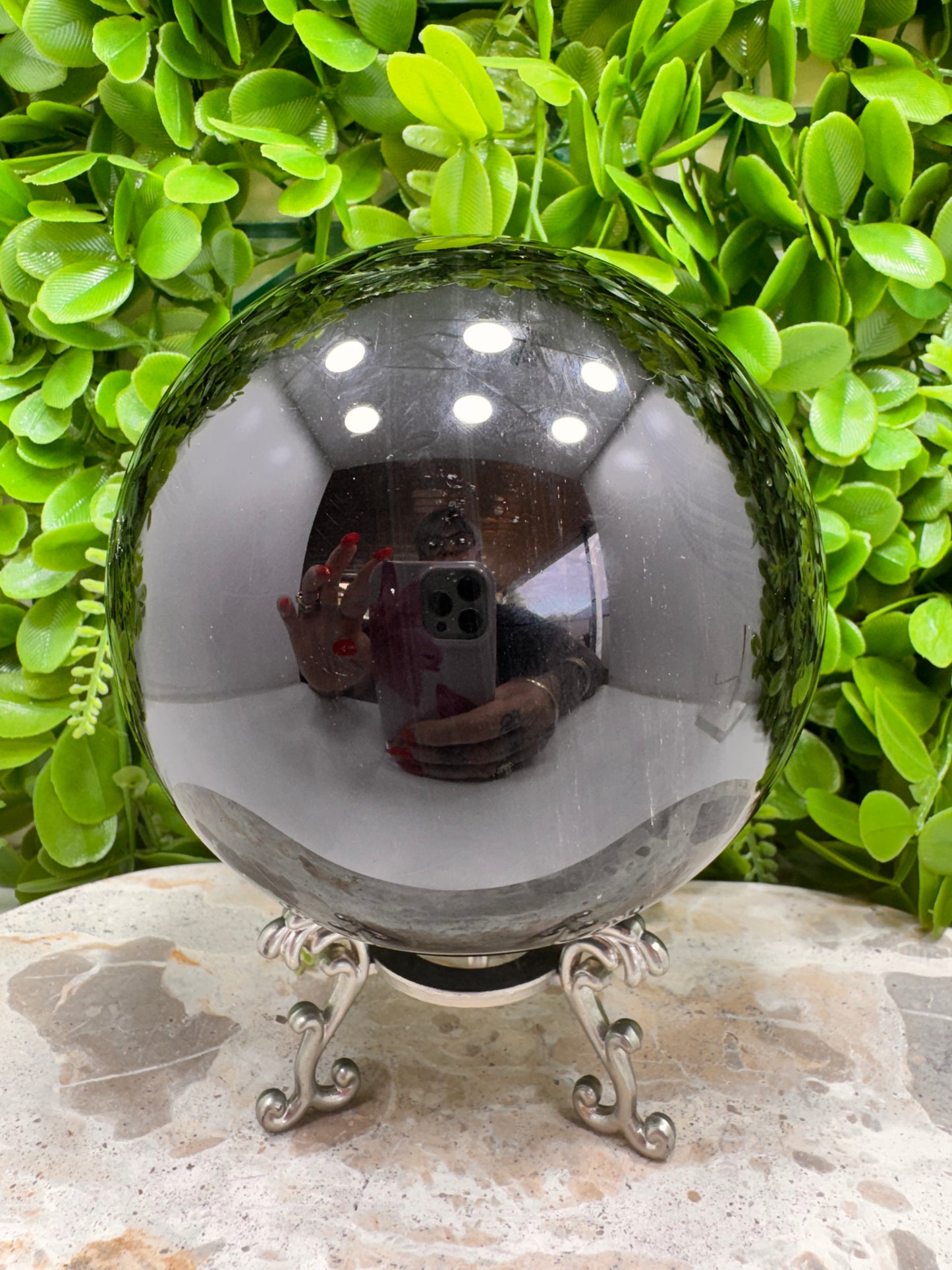 Silver Sheen Obsidian Sphere 2040g