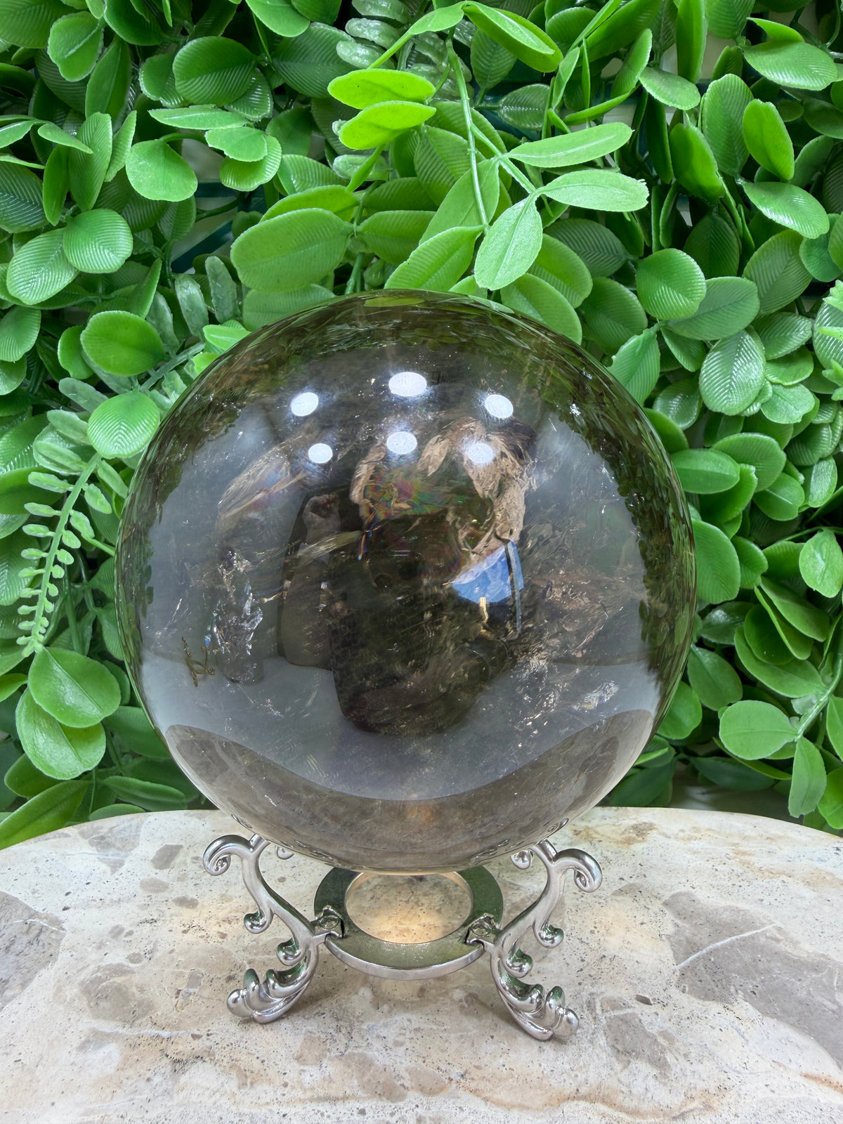 Smokey Quartz Sphere 1596g | Grounding • Protection • Calm