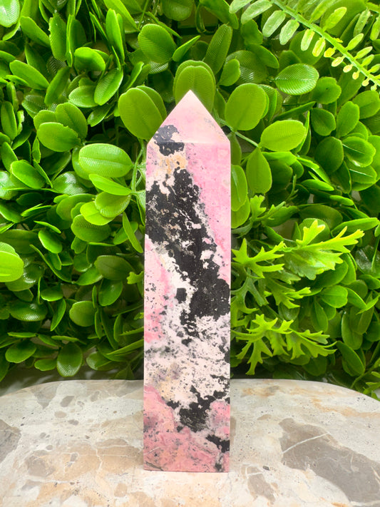 Rhodonite From Peru Tower 494g