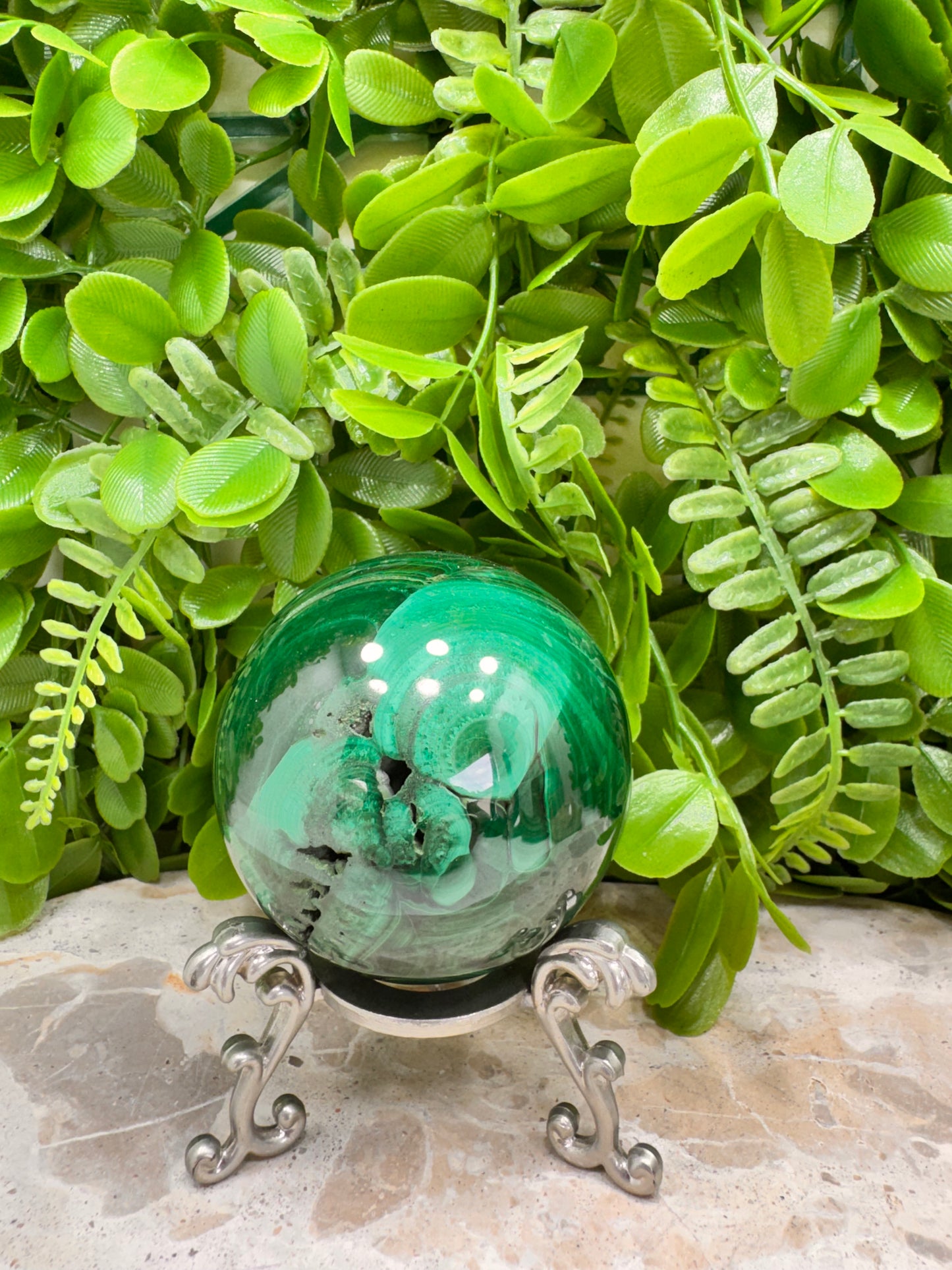 Malachite Sphere 538g