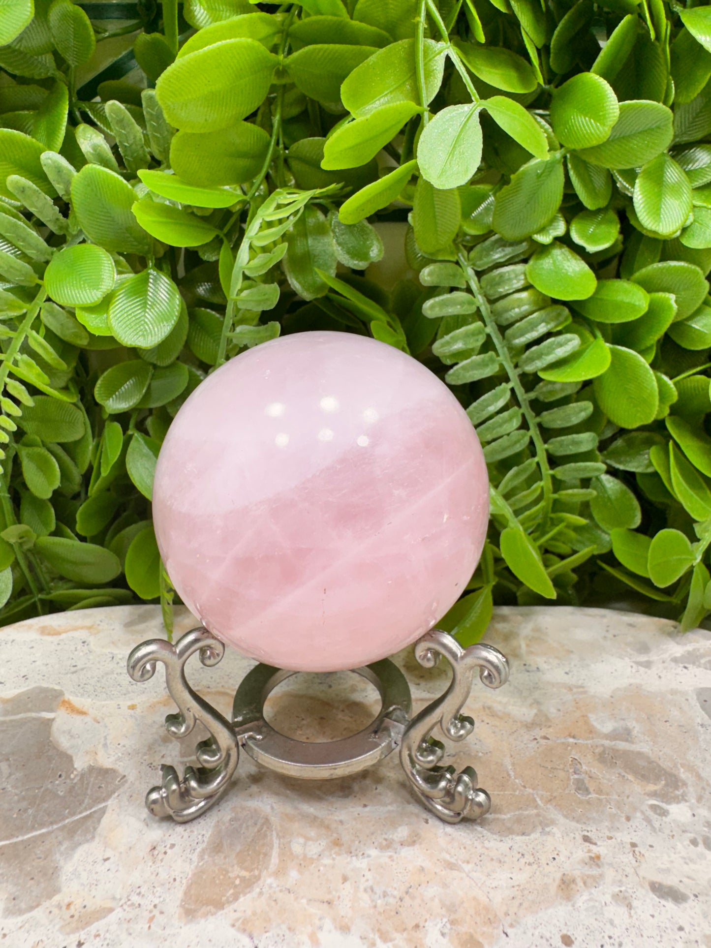 Rose Quartz Sphere 406g