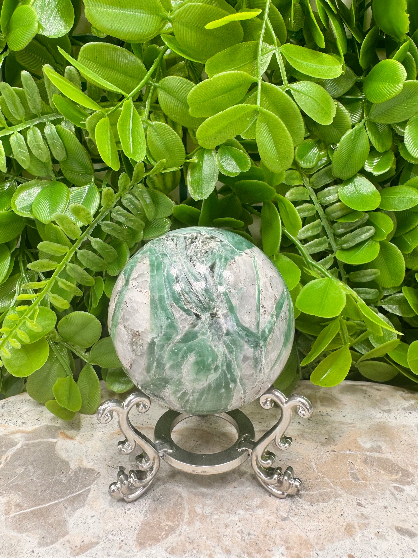 Blue / Green Kyanite Sphere 406g
