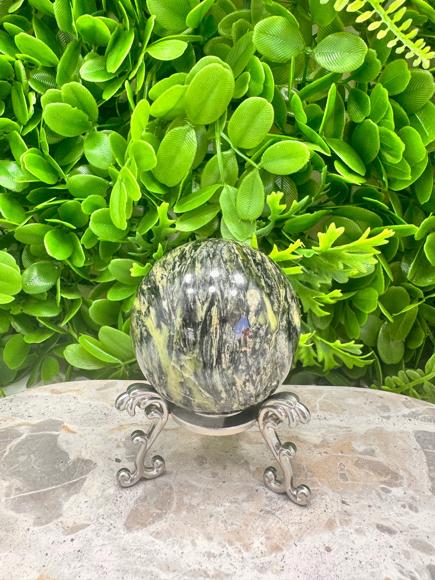 Nephrite Jade Sphere 370g