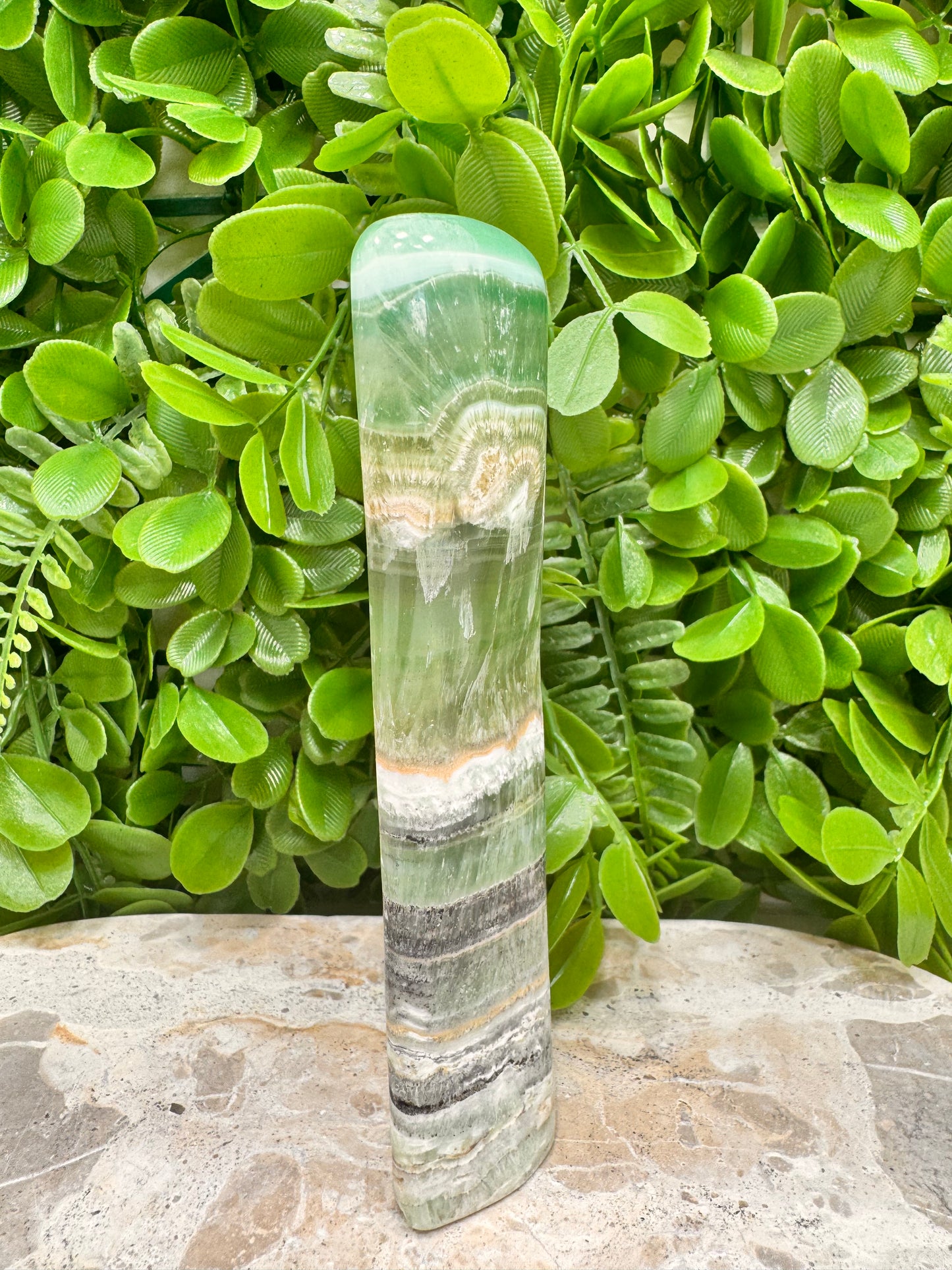 Emerald Kiwi Calcite Freeform 504g