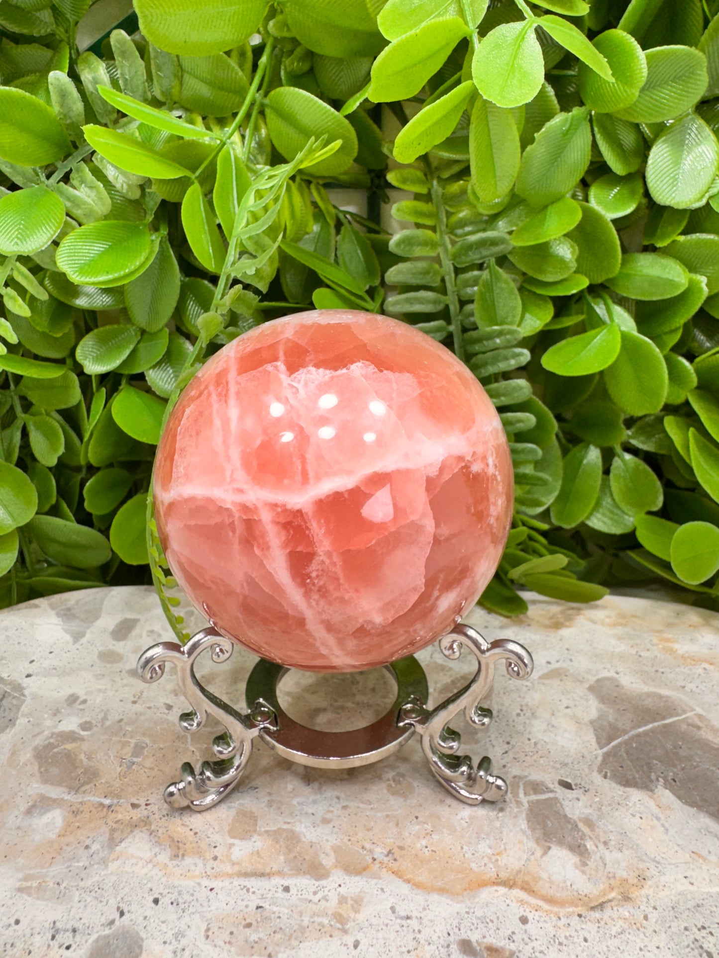 Rose Calcite Sphere 460g