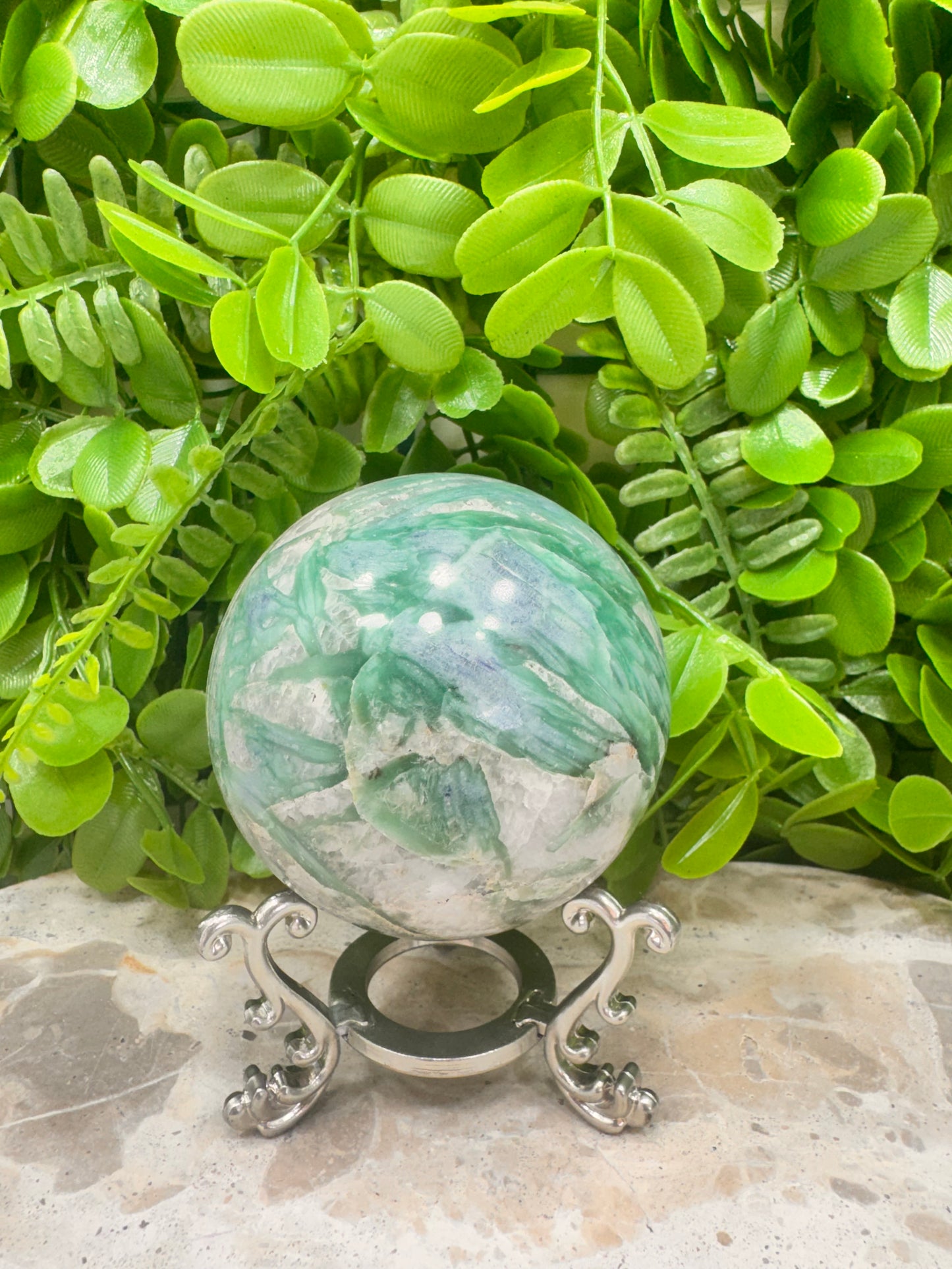 Blue / Green Kyanite Sphere 556g