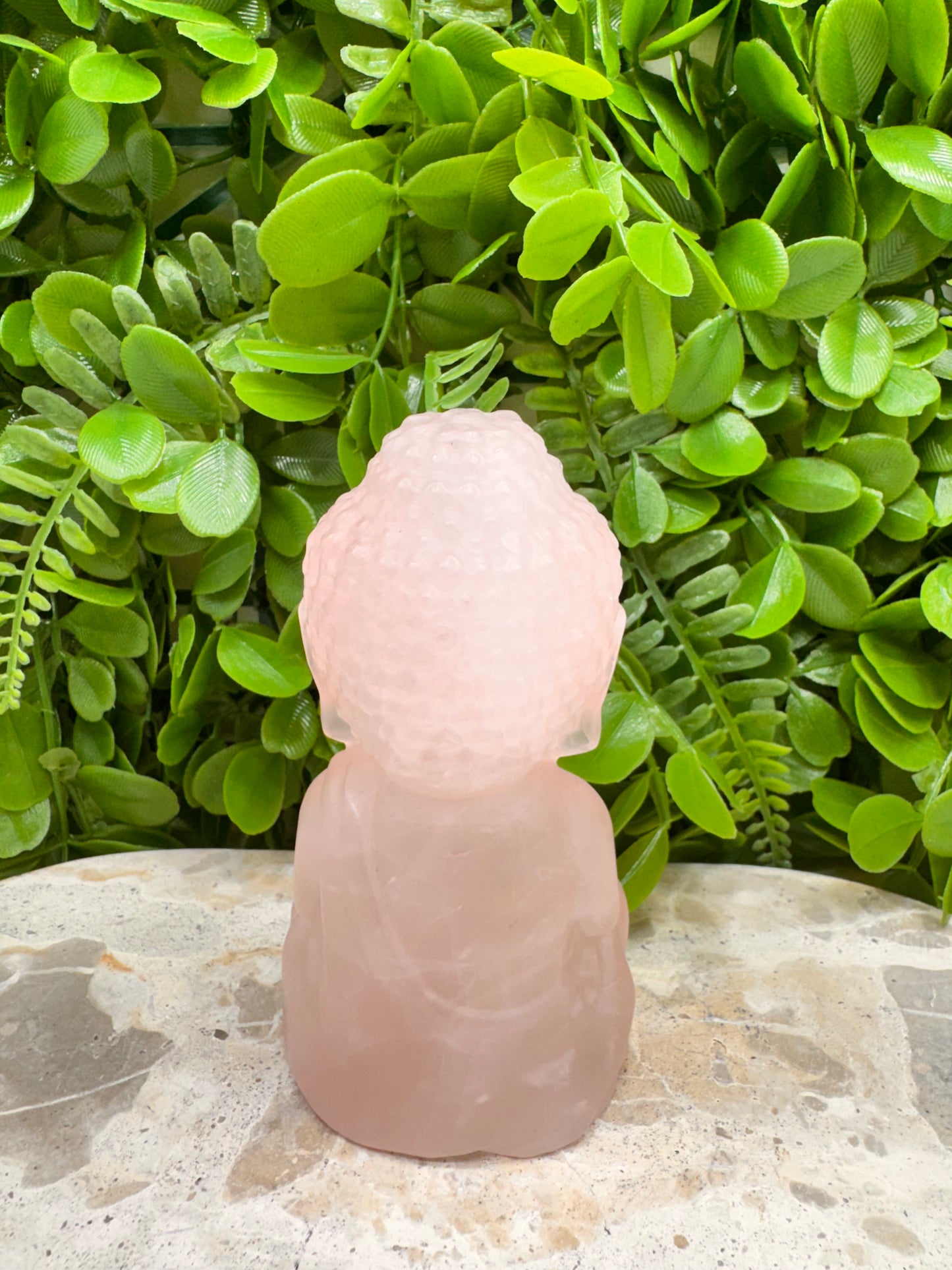 Rose Quartz Buddha 448g