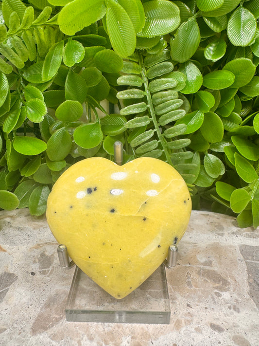 Jade/Hematite Heart 132g