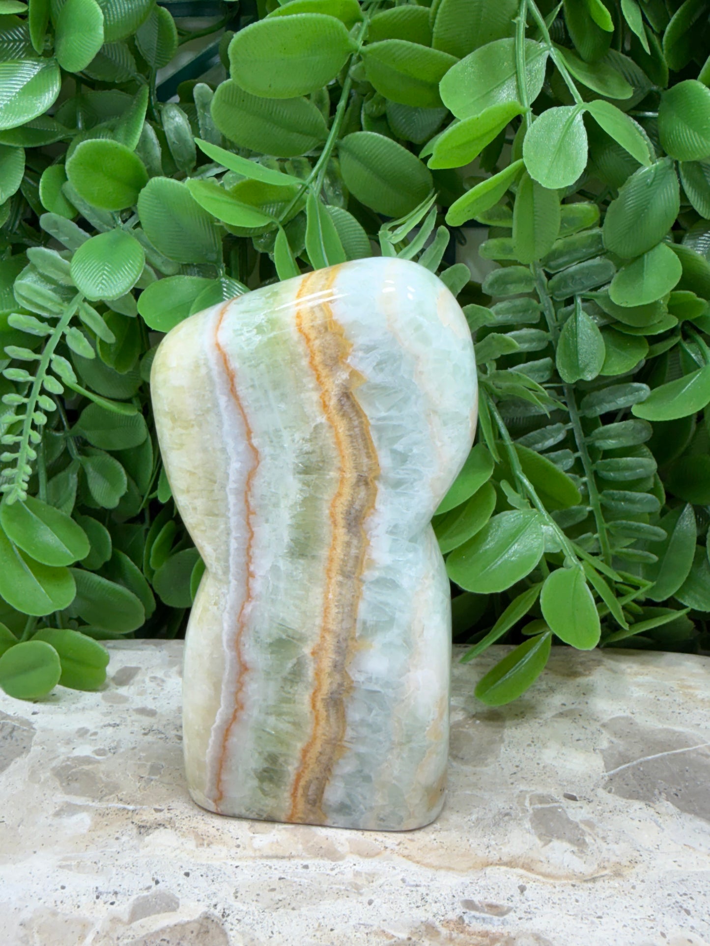 Ocean Green Calcite Freeform 360g
