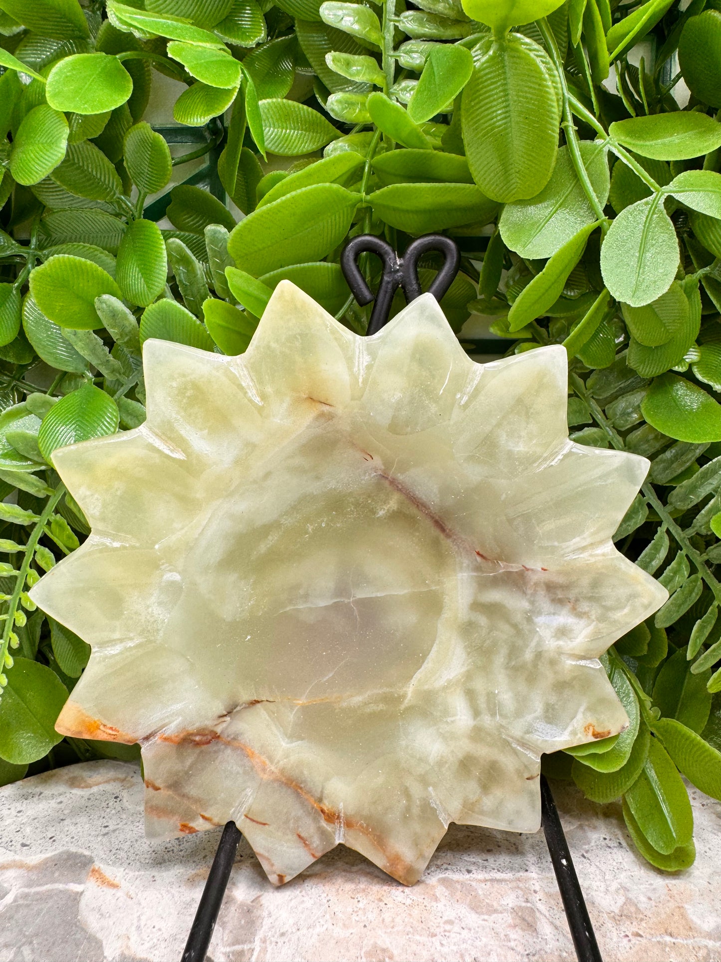 Green Banded Onyx Sunflower 326g