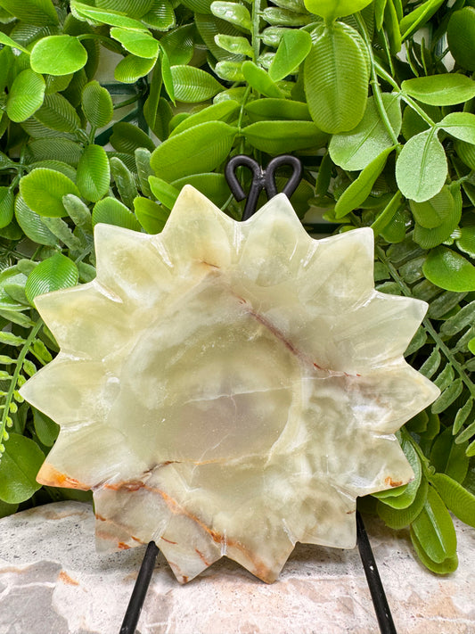 Green Banded Onyx Sunflower 326g