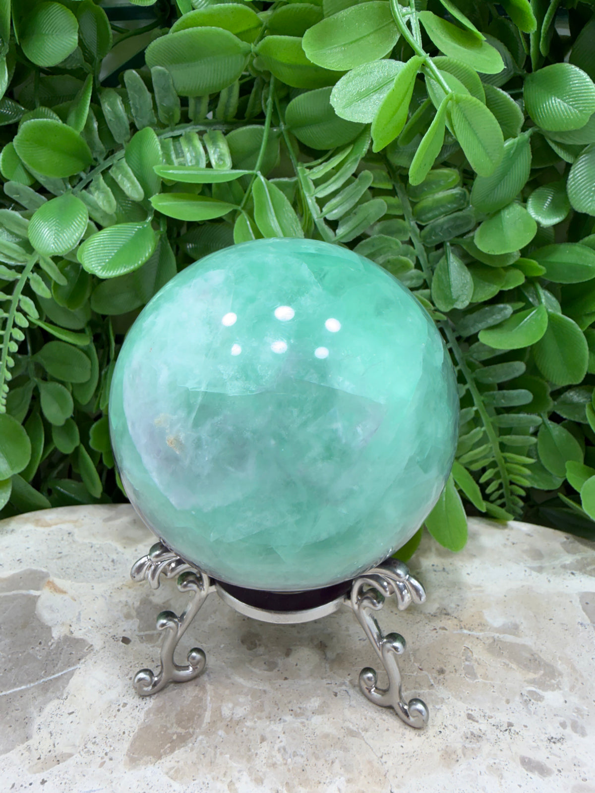 Fluorite Sphere | Clarity • Focus • Balance