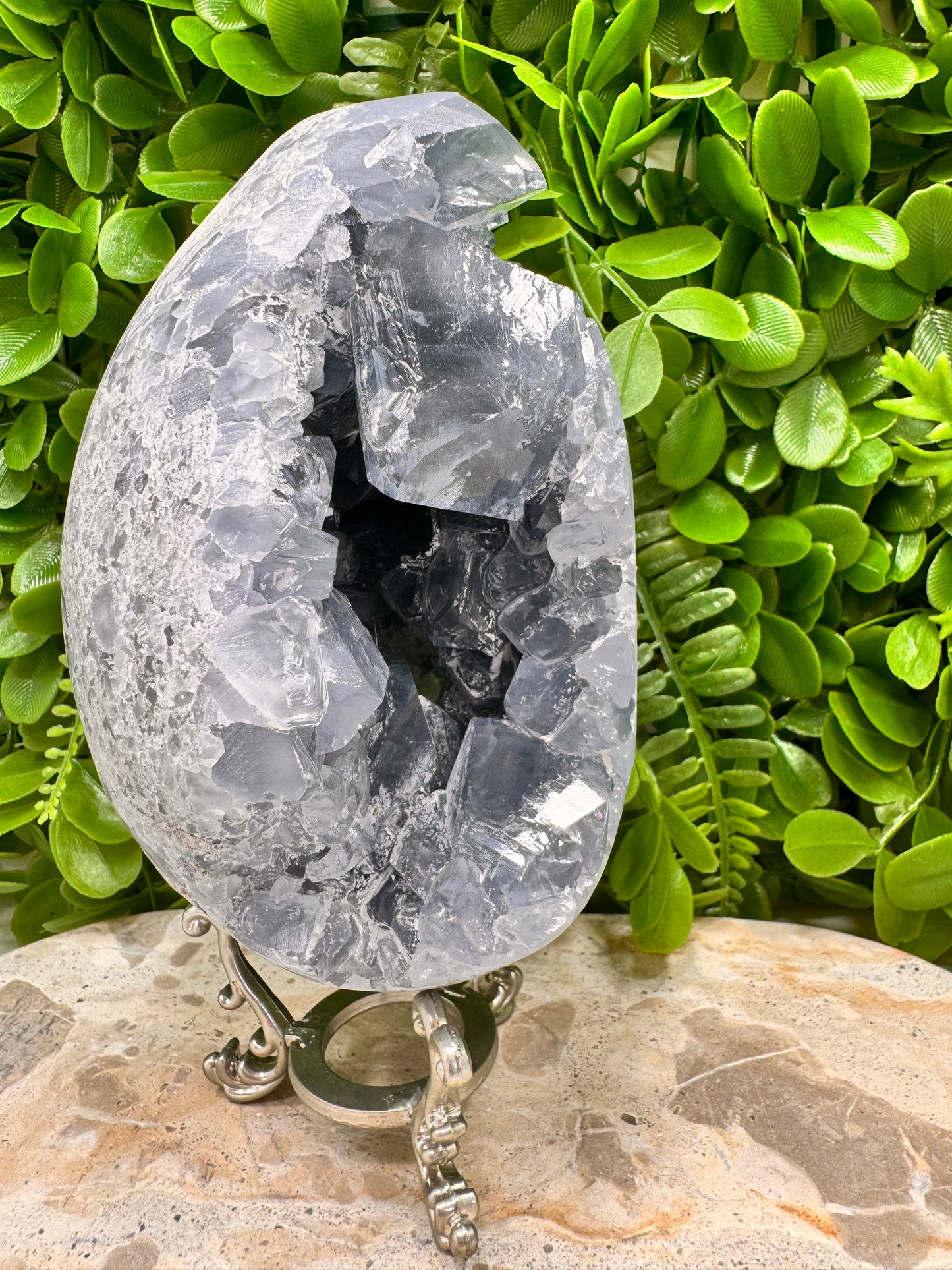 Blue Celestite Egg 2178g