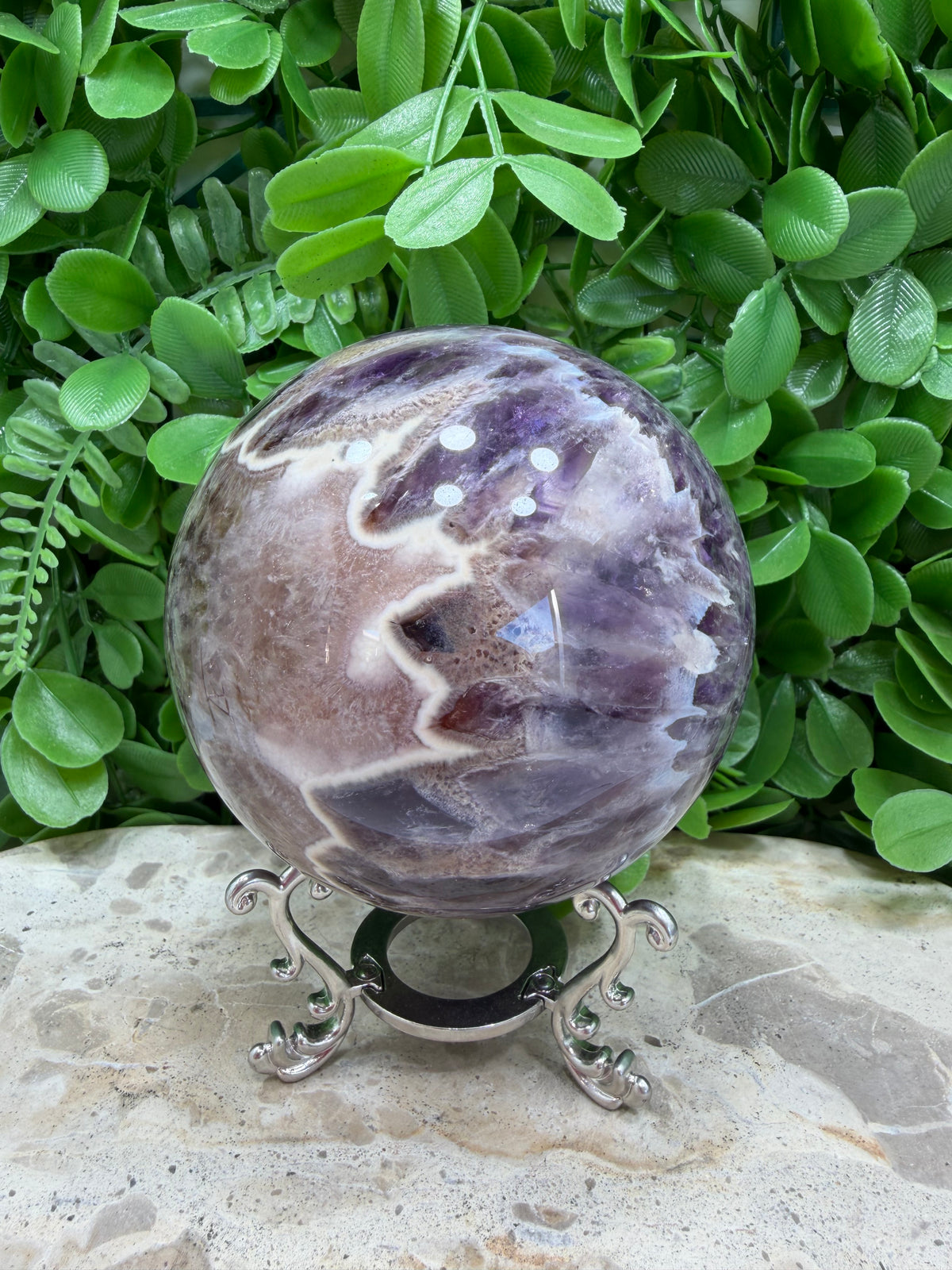 Flower Amethyst Sphere 1064g