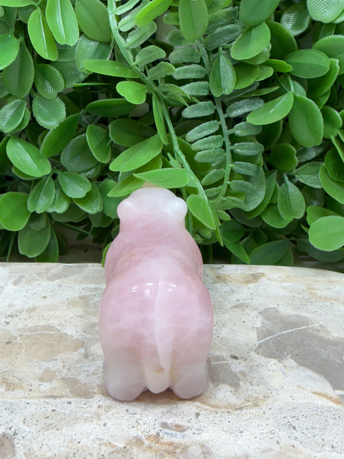 Rose Quartz Bear 180g | Love • Compassion • Healing